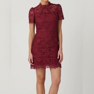 Shoshanna Ella Dress - Burgundy